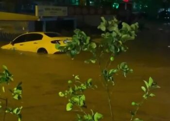 Yalova'da sel suları vatandaşı ve aracı sürükledi