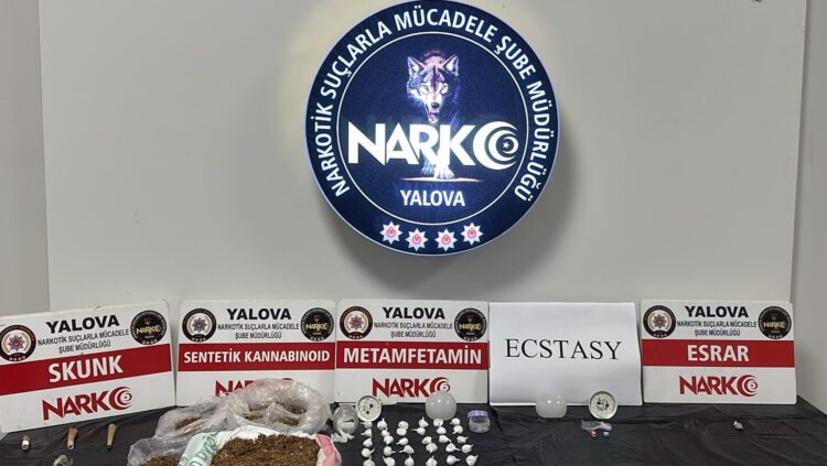 Yalova'da uyuşturucu operasyonu; 2 tutuklama
