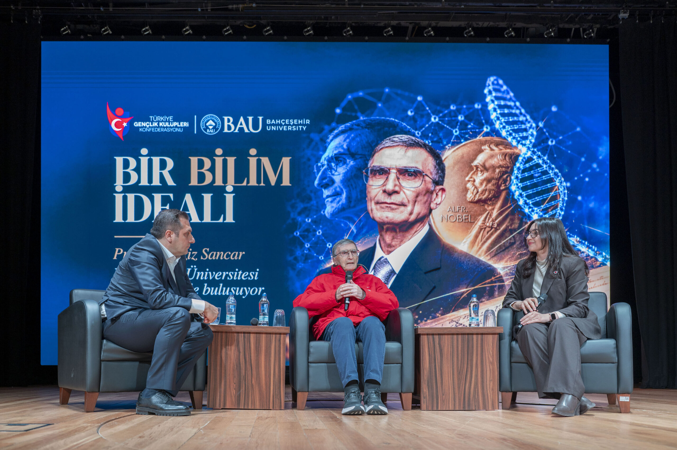 Nobel ödüllü Prof. Dr. Aziz Sancar’a, BAU’lu öğrencilerden yoğun ilgi