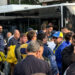 Fenerbahçeli taraftarlar, Rams Park’a gitmek için toplandı