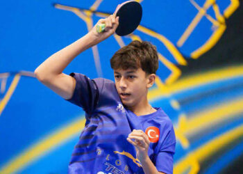 Milli sporcu Görkem Öçal, Avrupa Masa Tenisi Şampiyonası'nda mücadele ediyor