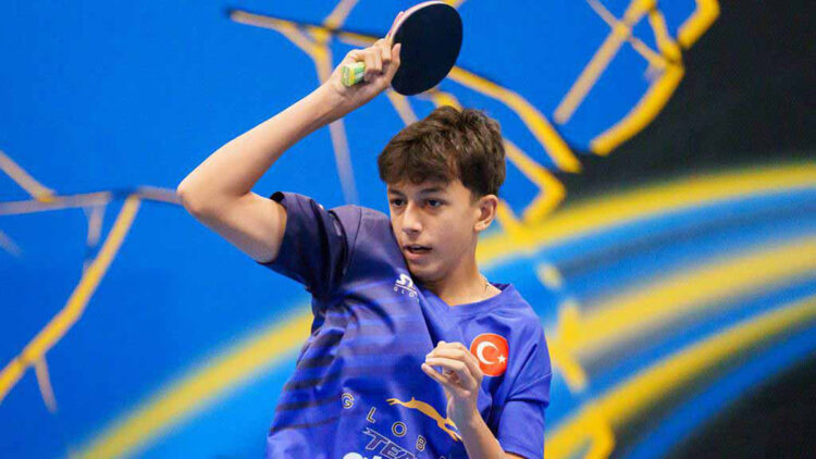 Milli sporcu Görkem Öçal, Avrupa Masa Tenisi Şampiyonası'nda mücadele ediyor