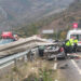 Tünel çıkışında otomobil bariyere çarptı; 1 ölü, 4 yaralı