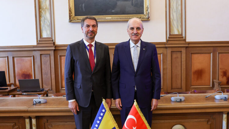 Numan Kurtulmuş, Bosna Hersek Temsilciler Meclisi Başkan Yardımcısı Çavara’yı kabul etti