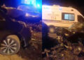 Ardahan'da 2 otomobil kafa kafaya çarpıştı: 4 yaralı