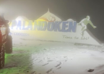 Palandöken'de tipi etkili oldu: Kar kalınlığı 5 santimetreye yaklaştı