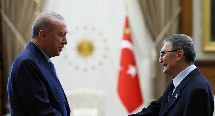 Cumhurbaşkanı Erdoğan, Aziz Sancar'ı kabul etti