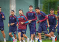 Trabzonspor, Hearts maçı hazırlıklarına başladı: Yoğun antrenmanını sürdürüyor