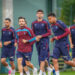 Trabzonspor, Hearts maçı hazırlıklarına başladı: Yoğun antrenmanını sürdürüyor