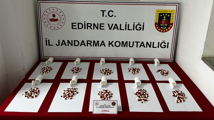 Edirne'de üzerinden 568 sentetik hap çıktı: Şüpheli gözaltına alındı
