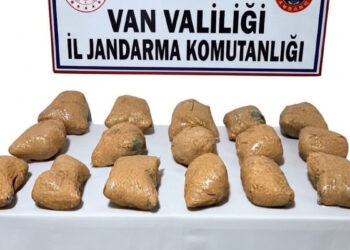 Van’da araziye gizlenmiş 22 kilo toz esrar ele geçirildi